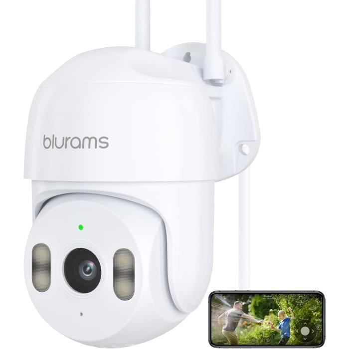Sricam Caméra De Surveillance PTZ WiFi 1080P - Détection Humaine IA, Suivi Automatique, Vision Nocturne Couleur, Audio Bidirectionnel, IP66