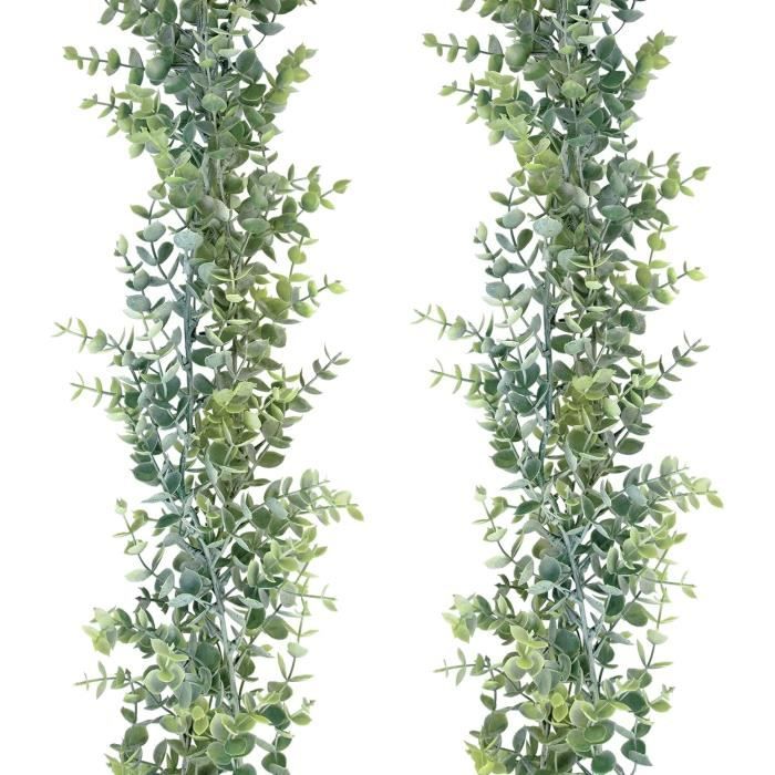 30 Branches Eucalyptus Artificiel LWAIX - Décoration Maison/Mariage | Style Réaliste Givré
