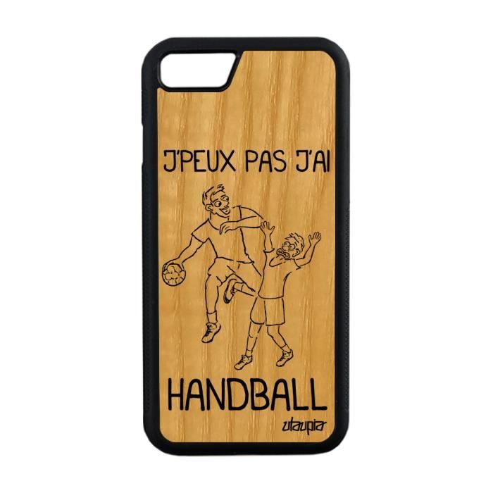 Coque En Bois J Peux Pas J Ai Handball Iphone 8 Silicone 32 Go Humour Noir Apple Iphone 8 Cdiscount Telephonie