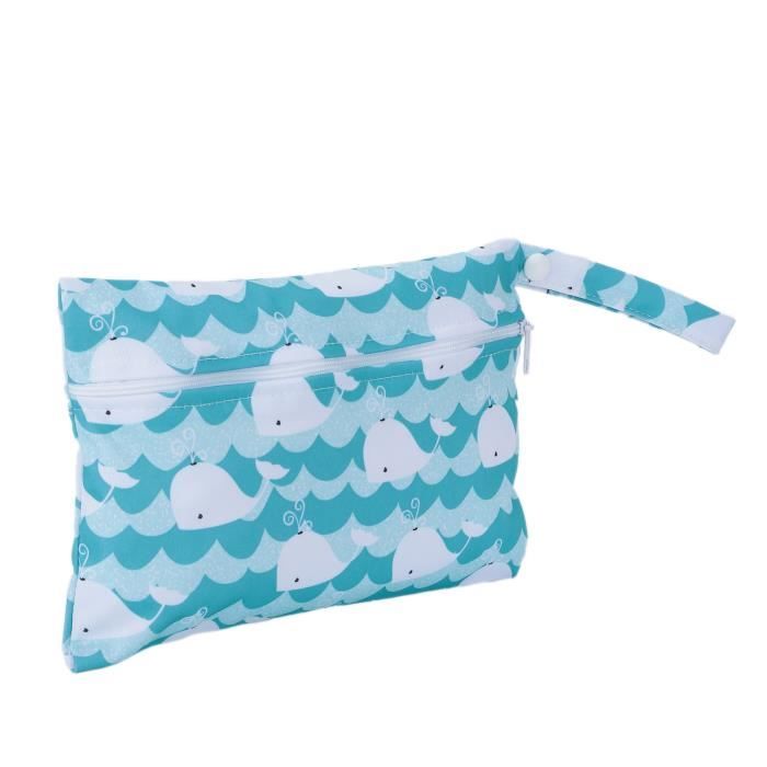 Sac à Couches Imperméable Lavable 30x36 Cm - Pour Piscine, Voyage, Sport - Rouge