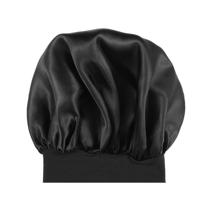 1 Pc Couchage Chapeau Noir Couleur Haute Résilience Large Bord Cap