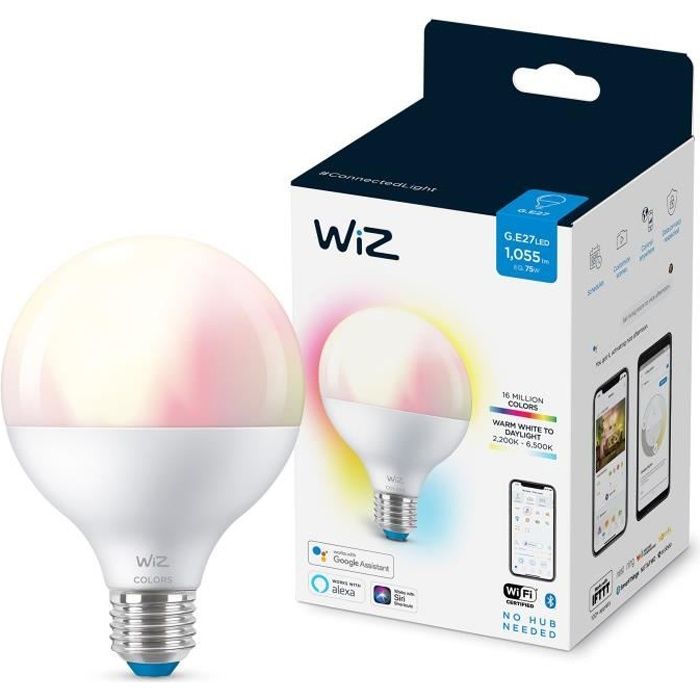 Ampoule Connectée Wiz – E27, Filament Ambré, 60W, Ampoule Décorative (neuve)