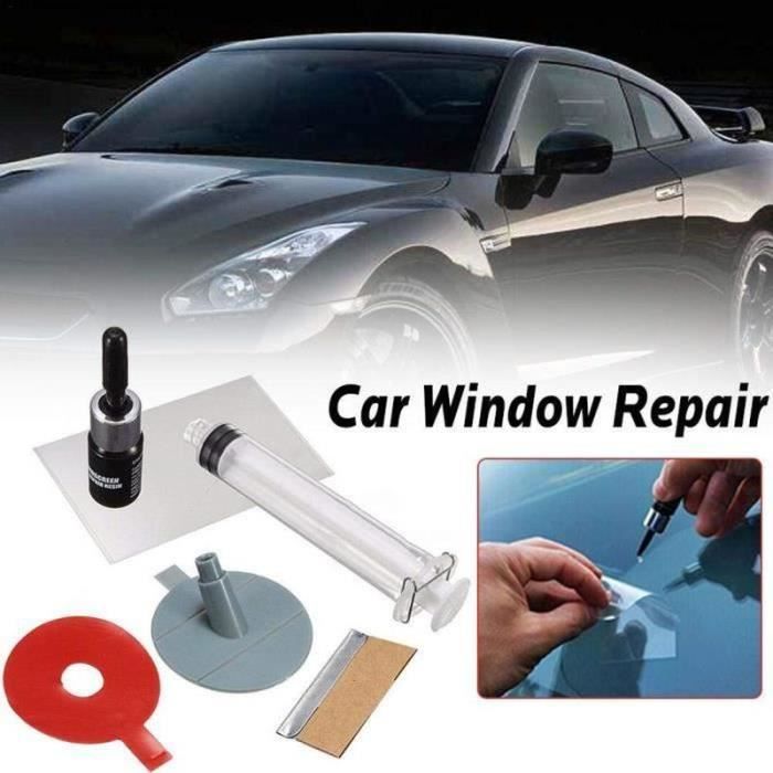 7 pièces Kit de réparation de pare-brise automobile verre Nano
