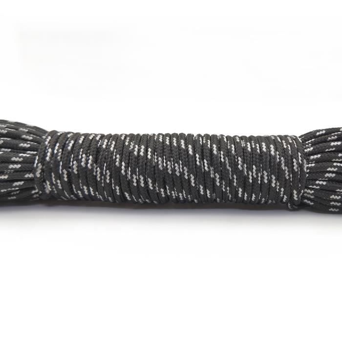 Corde Paracord 6 Mm - Longueur 5 à 30 M, Polyester, Survie Camping | Pour Bracelets, Fixation, Bricolage, Extérieur - 5
