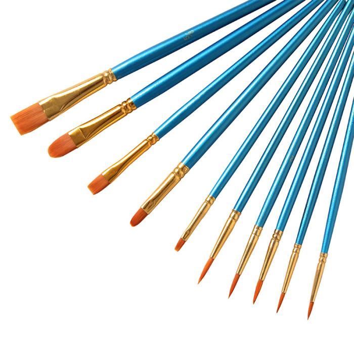 100 Pieces SéRies des Pinceaux Ensemble pour Aquarelle Peinture à L