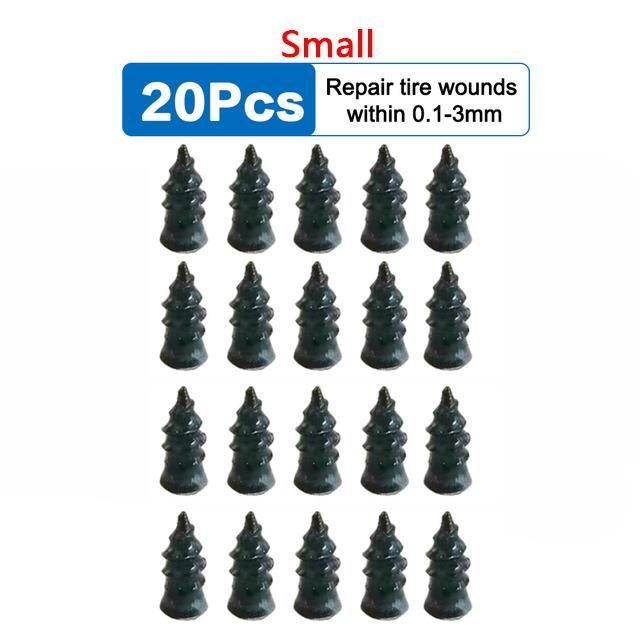 QWORK® Lot De 24 Kits De Réparation De Pneus Champignons Avec