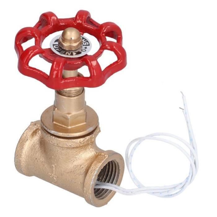 Interrupteur Vanne D'arrêt 3/4 Pouce - Style Steampunk Rétro - Fil Inclus - Pour Lampe Tuyau, Décoration Vintage