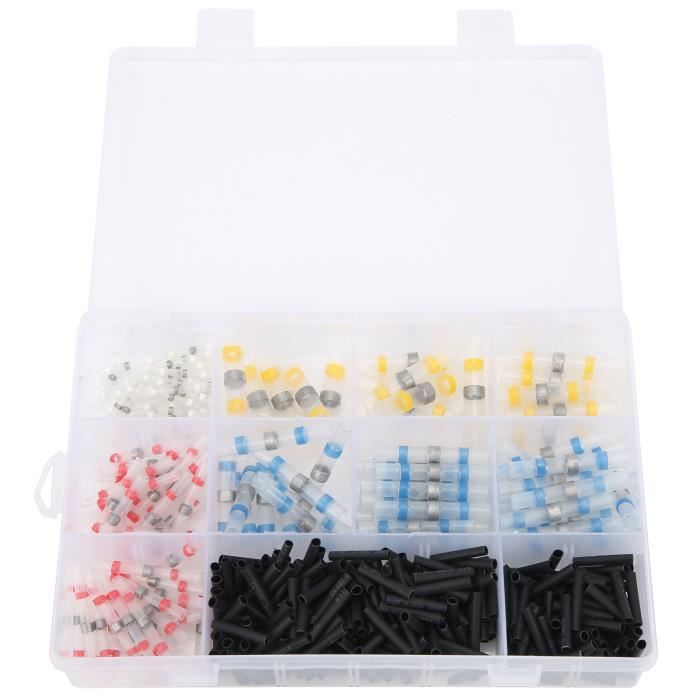 Kit De Connecteurs à Souder étanches IP67 - 300 Pièces, Gaines Thermorétractables