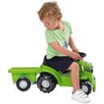 Jouet de jardinage - ECOIFFIER - Porteur Tracteur remorque 81,5 cm - Vert - Mixte - Dès 12 mois-1