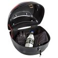 TECTAKE Top Case 22 Litres Universel pour Moto, Scooter, Quad, Buggy-1