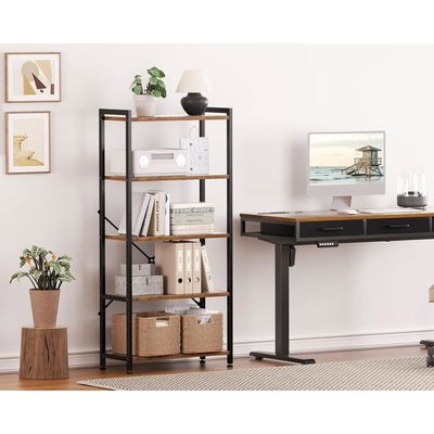 Bibliothèque, Cloison étagère De Rangement, Pour Bureau Salon Chambre Cuisine Chêne Marron 80x24x192cm Bois D'ingénierie Meuble Pro Frco56539