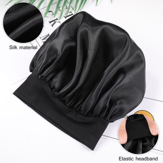 1 Pc Couchage Chapeau Noir Couleur Haute Résilience Large Bord Cap de Cheveux  Bonnet de Nuit pour Adultes Hommes BONNET DE DOUCHE - Cdiscount Au quotidien