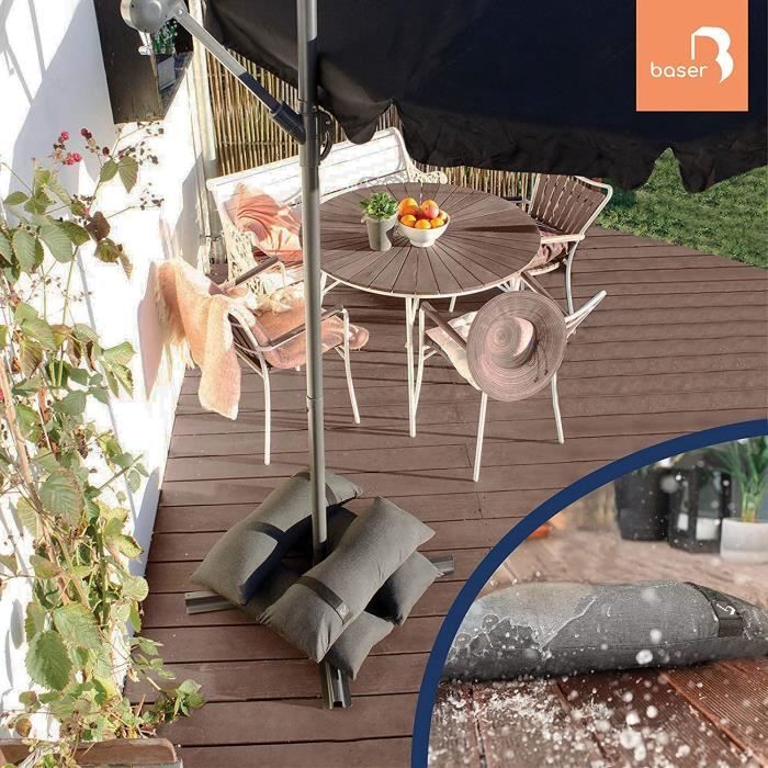 Sac De Lestage à Remplir Pour Parasol Et Mobilier Extérieur - 4 X 15kg - Jardin