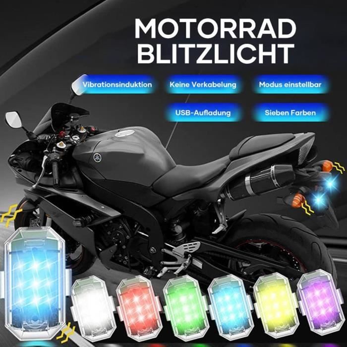 Lot de 6 🔥 Lumières LED Anti-Collision - 7 Couleurs et 31 Modes d'Éclairage Lot de 6 🔥 Lumières LED Anti-Collision - 7 Couleurs et 31 Modes d'Éclairage