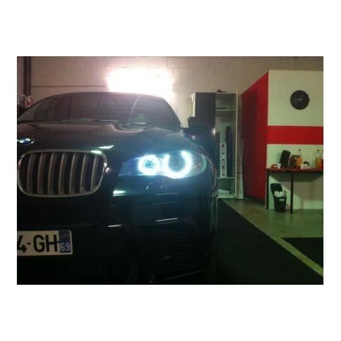 Ampoules LED anneaux H8 LUXE V3 25W angel eyes BMW E63 à E93 X1 X5 X6 -  Blanc 
