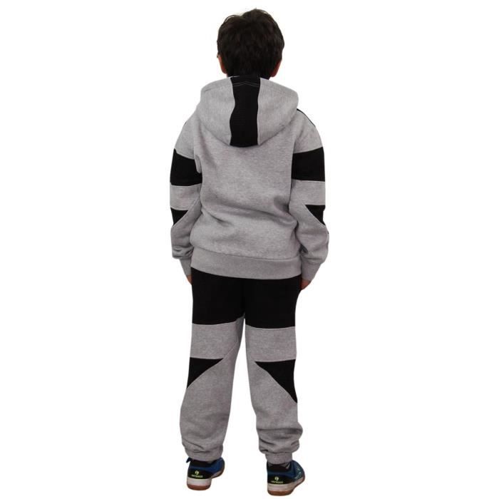 Ensemble Sweat à Capuche Et Pantalon Unisexe Garçon 3-12 Ans - Survêtement Coton Confortable