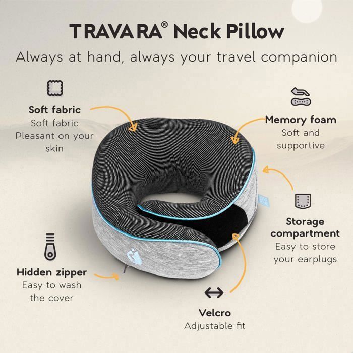 Oreiller de Voyage Cervical - Soutien 360° Mémoire de Forme – L'Oreiller Parfait