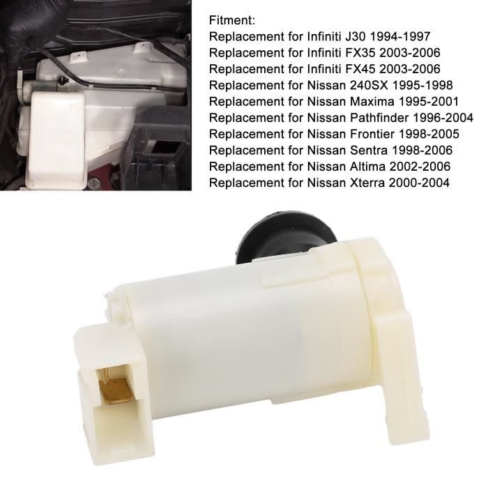 Pompe Lave-glace Pare-brise Auto - Déplacement 450ml/10s, Résistance -25°C à +80°C, Compatible Honda Accord, Civic, Etc.