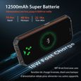 Smartphone Robuste Batterie 12500mAh OUKITEL WP18 5.93" écran 4Go + 32Go IP68 Etanche Téléphone Double SIM 4G GPS - Orange-2