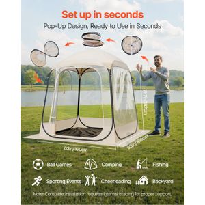Tente de camping à dôme 1 personne tissu occultant imperméable - Tente