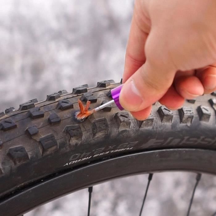 Kit de réparation de pneus de vélo, Kit de réparation de Pneu Tubeless  pour vélo
