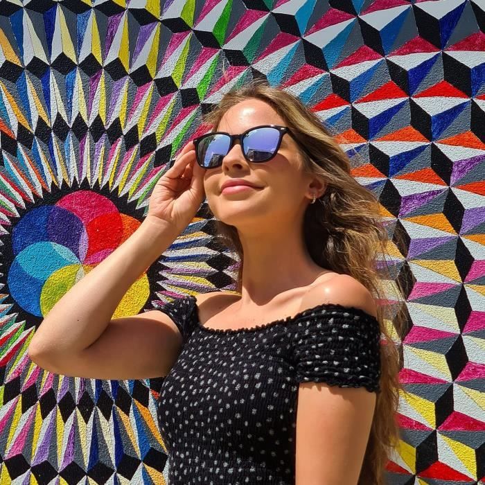 Lunettes de soleil miroir polarisées sales