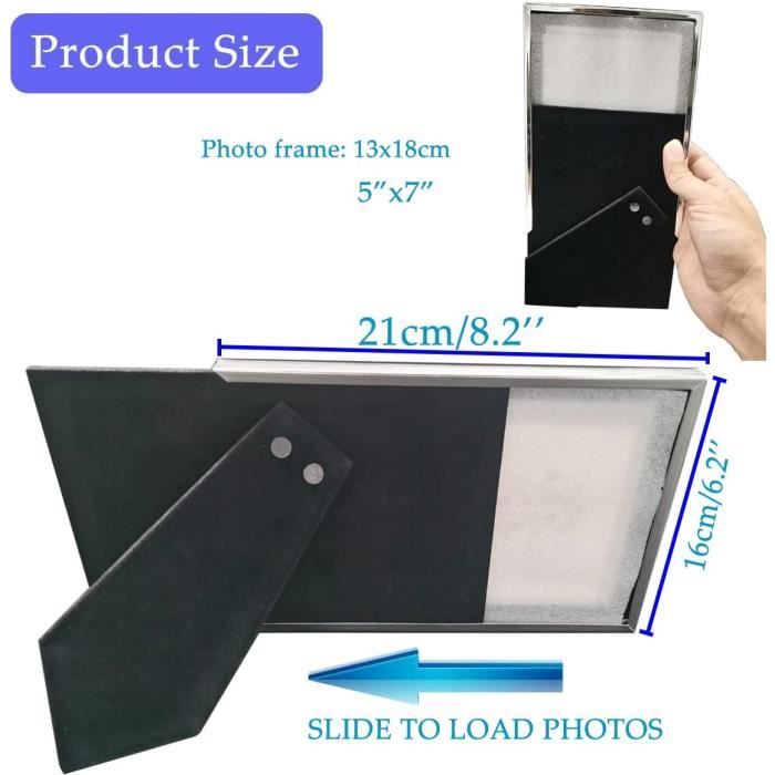 BOMOE Galeria Multi Cadre Photo Pour 2 Photos 13x18 Cm – Cadre Photo En