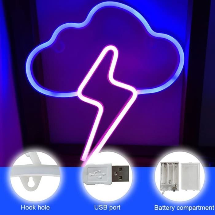 Panneau Néon LED « Game On », Décoration Murale Alimentée Par USB Pour