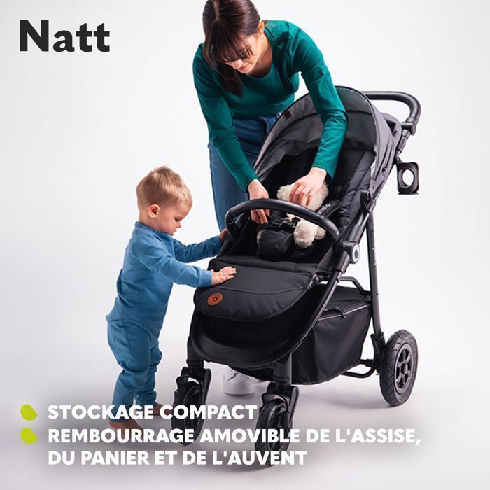 LIONELO Annet Poussette Canne Universelle Jusqu'à 22 Kg - Confort Et Praticité (Golden Moments)