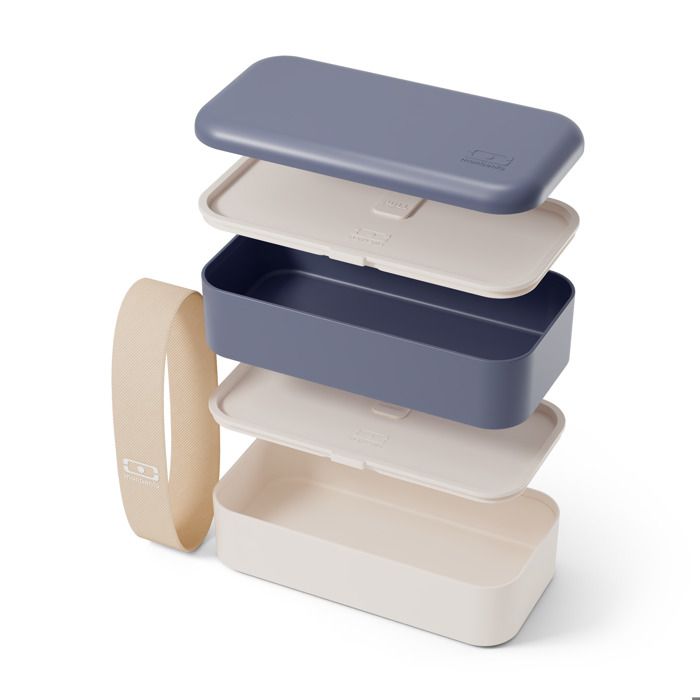 Monbento - Lunch Box Original Blanc/bleu - Lunch Box Micro