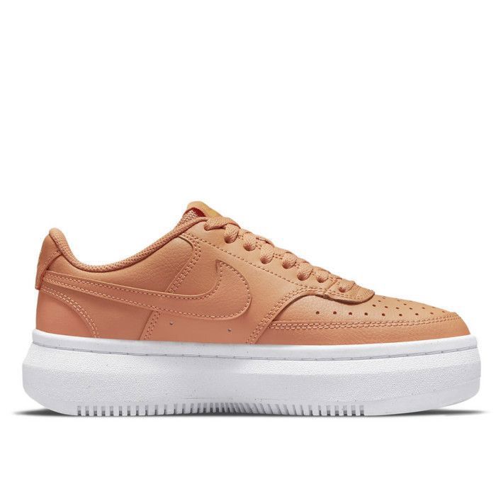 Basket Nike COURT VISION ALTA NIKE Marron Cuir Lacets