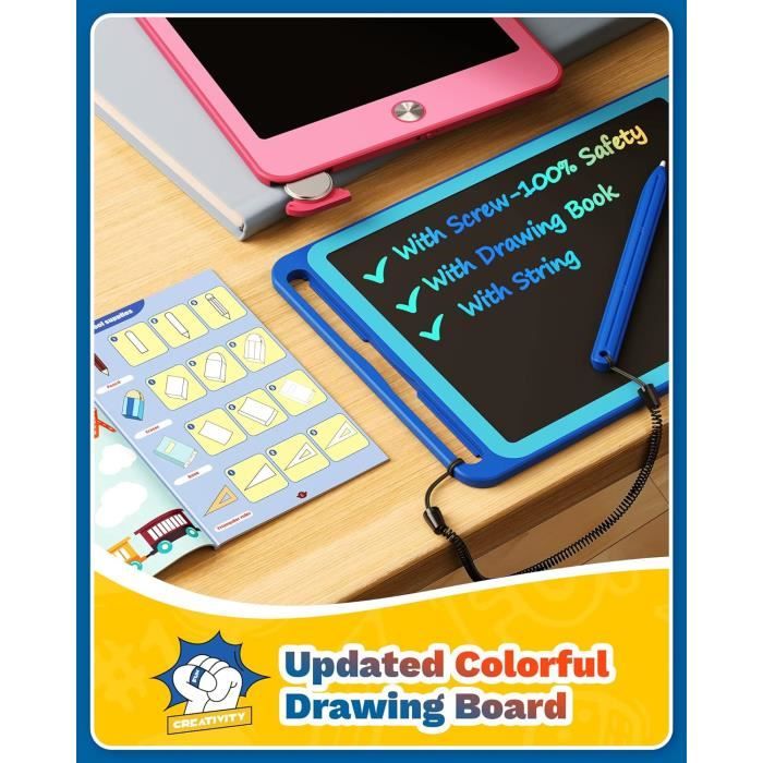 TEKFUN LCD Tablette D'écriture 10 Pouces, Enfants Jeux Educatif