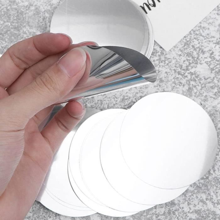 CLKE 100Pcs Disque Verseur Vin, Disque Anti Goutte Bouteille Vin,Vin Pourer Disque Réutilisable Pour Diverses Vins Et Boissons(Argent,75 Mm