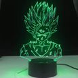 Lampe Illusion 3D Veilleuse LED  agon Ball Z Gohan Figure Bébé Chambre Décoration Cool Enfants Cadeau Anime Gadget  agon Ball Po612-3