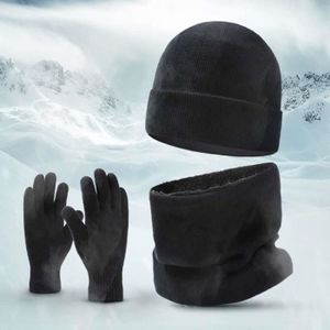 Ensemble Bonnet Écharpe Gants Wednesday - 3 Pièces Gothique Pour Fille 6-14 Ans - Tricot Chaud Hiver Cadeau - 4