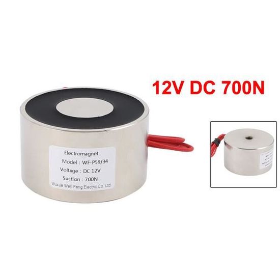 /£ 5,6 DC 12V Holding Electro-Aimant de Levage Sol/éno/ïde