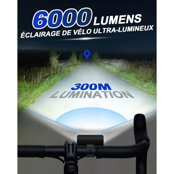 Lot De 2 Phares Vélo LED Rechargeables – 4 Modes, étanches IP, Angle Réglable, 38 G, Batteries Longue Durée, Pour VTT Et Ville