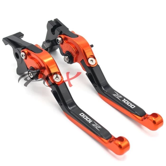 Leviers Frein Et Embrayage Longs – CNC Noir – Pour Kawasaki Versys 1000 (2012-2014) – Neuf Sans Marque