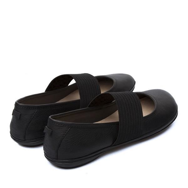 Ballerines Femme CAMPER Right Cuir pleine fleur noir