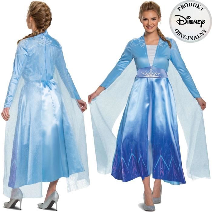Disney Officiel Robe Anna Reine des Neiges 2 Deluxe, Déguisement Princesse  Fille