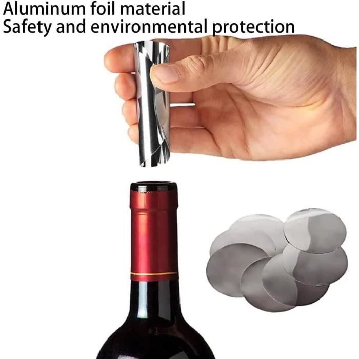 60 Becs Verseurs Vin Aluminium Réutilisables - Anti-Goutte Pour Bouteilles, Restaurants, Bars, Clubs
