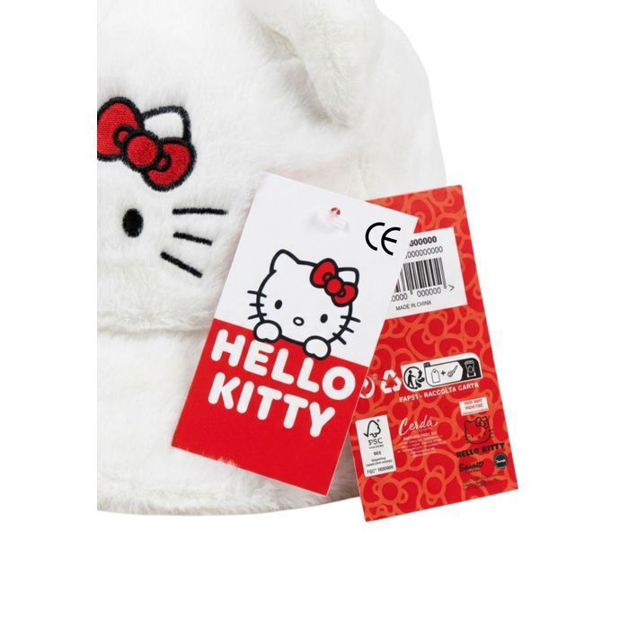 Bob enfant Hello Kitty en peluche douce blanc avec nœud rouge Blanc ...