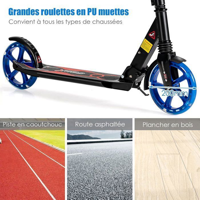 Trotinette Enfant 3 Ans Trottinette Enfant Fiqops 5 Ans Et Plus - Roues 205mm - Guidon Réglable 90-105cm - Charge 100kg - Frein Arrière - Sangle Transport Enfant 7 Trotinette Enfant 3 Ans Trottinette Enfant Fiqops 5 Ans Et Plus - Roues 205mm - Guidon Réglable 90-105cm - Charge 100kg - Frein Arrière - Sangle Transport Enfant 7