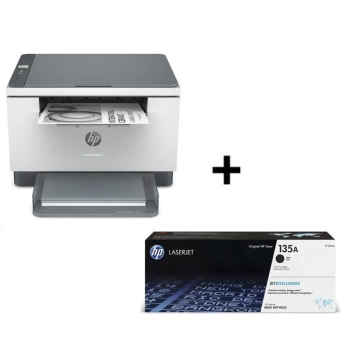 Imprimante monofonction HP Laserjet M234dw laser noir et blanc + Cartouche de toner noir HP 135A
