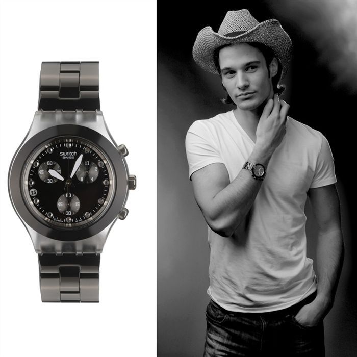 Swatch Irony Chrono Full Blooded Night Montre Homm Swatch Irony Chrono Full Blooded Night Montre Homm