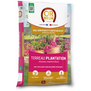 Terreau Pour Fleurs KB - Sac 40 Litres - Pour Jardin, Balcon, Plantes D'intérieur - 10