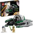 LEGO® Star Wars 75360 Le Chasseur Jedi de Yoda, Jouet The Clone Wars avec la Minifigurine Yoda et Figurine R2-D2-0