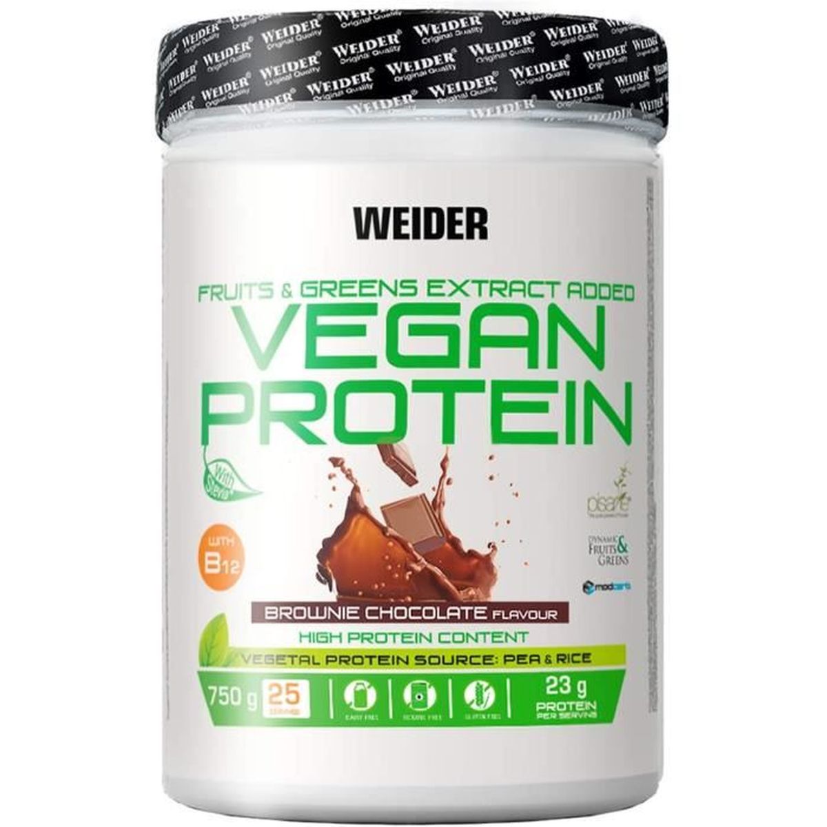 Vegan Protein Powder Goût Chocolat protéines de pois et de riz