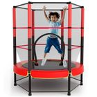MAGICFOX Trampoline pour Enfants Ø140cm, Trampoline Extérieur et Intérieur avec Filet de Sécurité Surélevé, Cadre en Acier, Trampoline