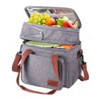 YANX Sac Isotherme Repas de Pique-Nique Adulte, Enfant, Pliable, Bicouche, Sac Isolant réglable, pour École Bureau